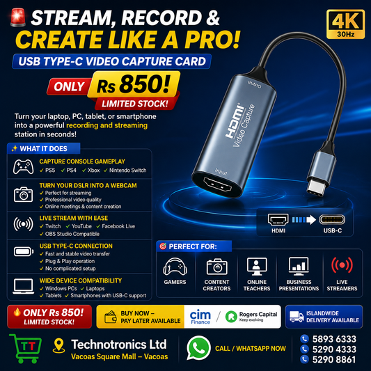 USB Type-C Video Capture Card