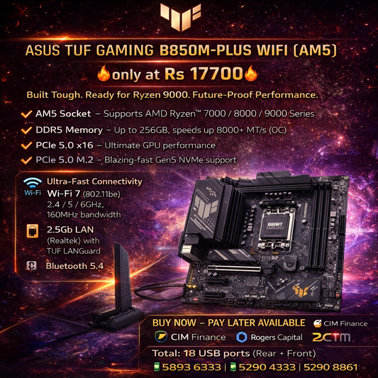 ASUS TUF Gaming B850M-Plus AMD Motherboard
