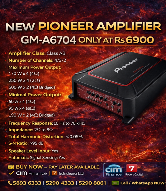 Pioneer GM-A6704 Car Amplifier