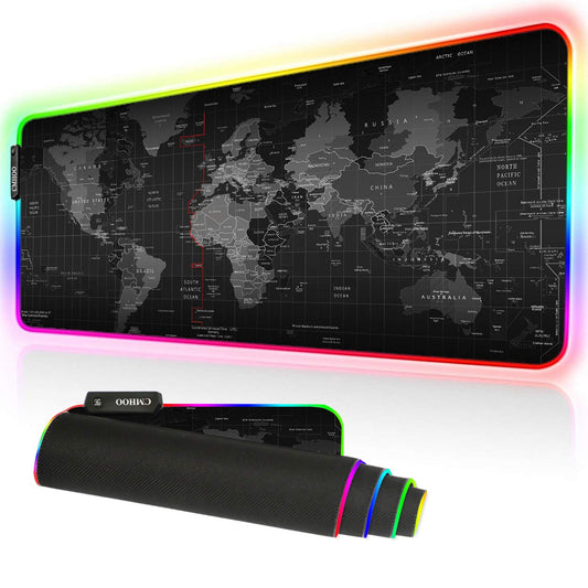 World Map RGB Mouse Pad