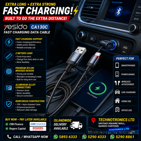 YESIDO CA130C Fast Charging Data Cable