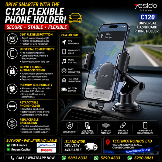 C120 Universal Dashboard Phone Holder