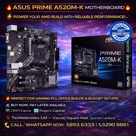 ASUS PRIME A520M-K AMD MOTHERBOARD