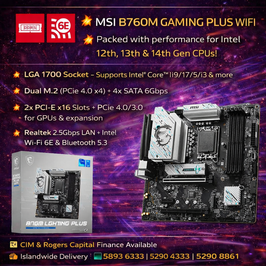 INTEL Motherboard MSI B760M GAMING PLUS WIFI