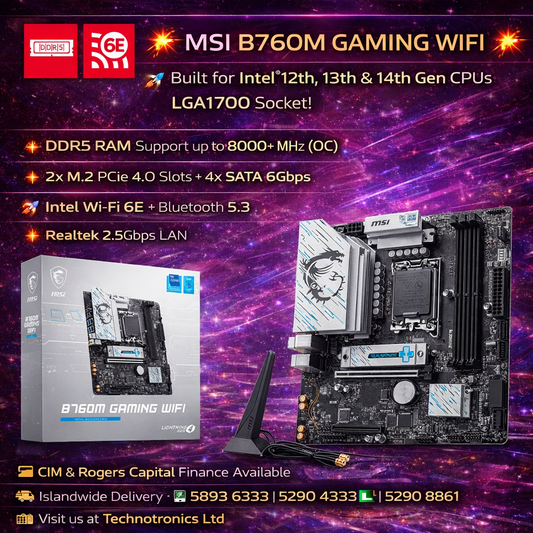 MSI B760M GAMING WIFI INTEL MOTHERBOARD