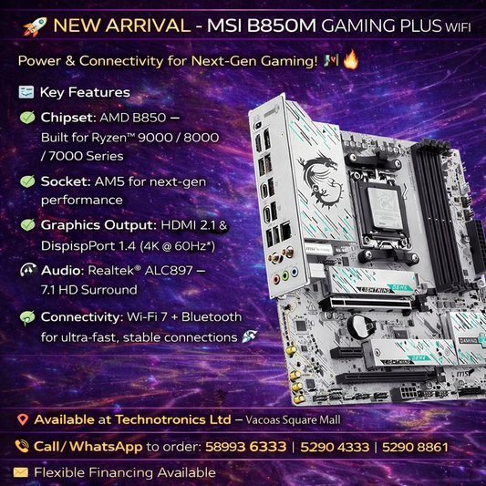 MSI B850M GAMING PLUS WIFI AMD Motherboard