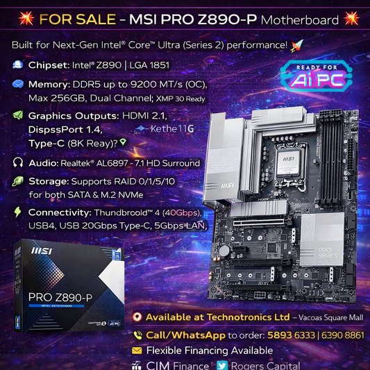 MSI PRO Z890-P INTEL Motherboard