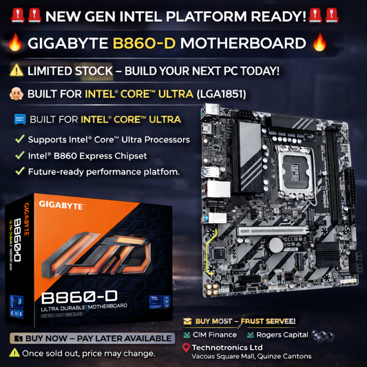GIGABYTE B860M-D INTEL MOTHERBOARD - Rs 8,900