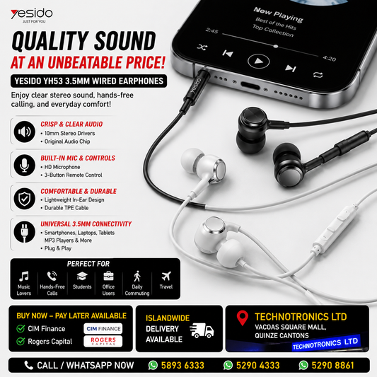 YESIDO YH53 3.5mm Wired Earphones