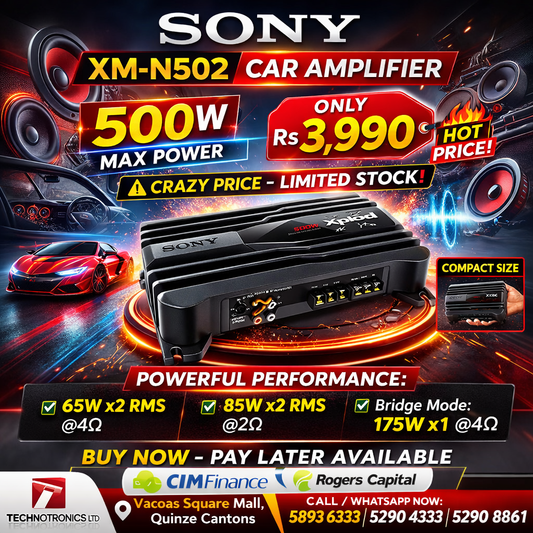 SONY XM-N502 500W CAR AMPLIFIER  ONLY Rs 3,990 💥