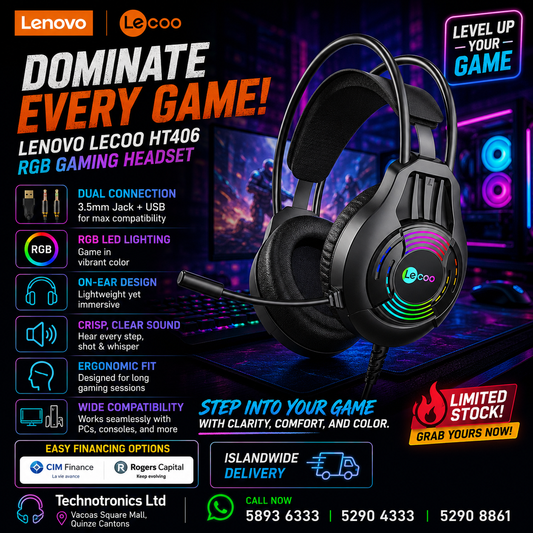 Lenovo  Lecoo HT406 RGB Gaming Headset