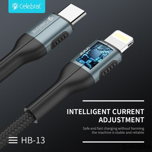 Celebrat HB-13 CL Type-C to Lightning PD 27W Charging Cable