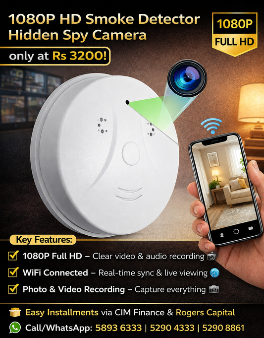 1080P HD Smoke Detector Hidden Spy Camera