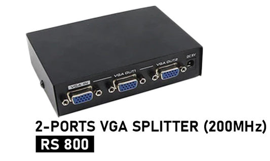 2-Ports VGA Splitter(200MHz) Converter