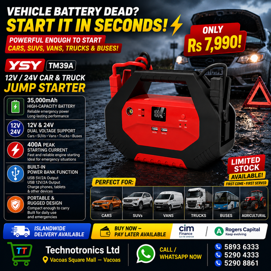 Car Jump Starter - 12V / 24V Car, Truck & Bus( Vehicle)