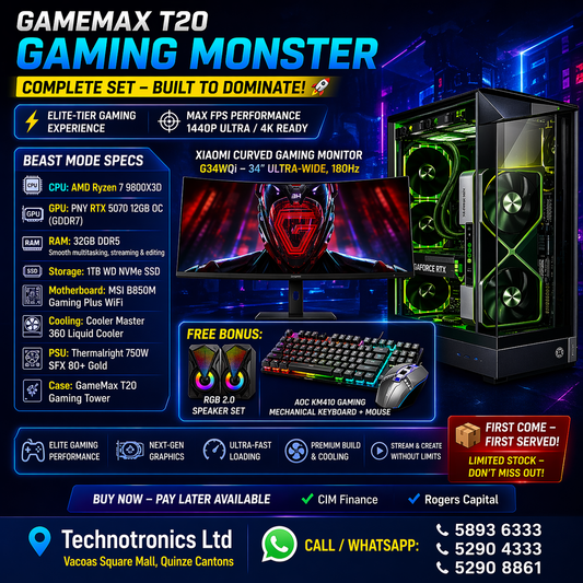 GAMEMAX T20 GAMING MONSTER – COMPLETE SET
