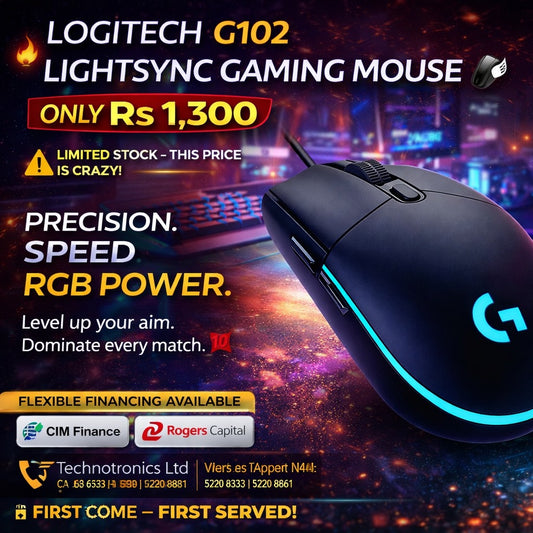 LOGITECH G102 LIGHTSYNC GAMING MOUSE ONLY Rs 1,300