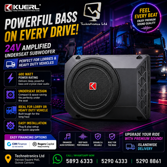 Kuerl Underseat Subwoofer 24 Volt (Car Audio)