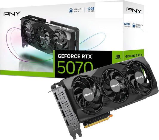PNY GeForce RTX™ 5070  Triple Fan GPU