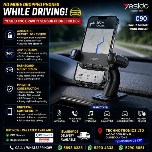 YESIDO C90 Gravity Sensor Phone Holder