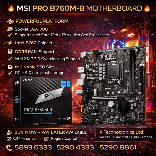 MSI PRO B760M-B INTEL MOTHERBOARD