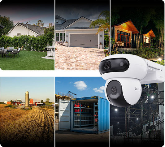Ezviz Camera HB90x Dual 2K 4G & WiFi Battery Camera and Solar Panel | Outdoor Camera
