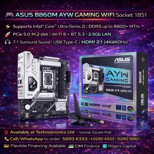 ASUS INTEL MotherBoard B860M AYW GAMING WIFI Socket 1851