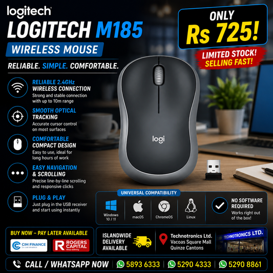 LOGITECH M185 WIRELESS MOUSE