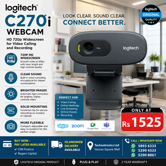 LOGITECH C270i HD WEBCAM