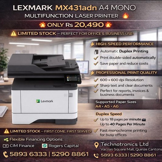LEXMARK MX431adn A4 MONO MULTIFUNCTION LASER PRINTER