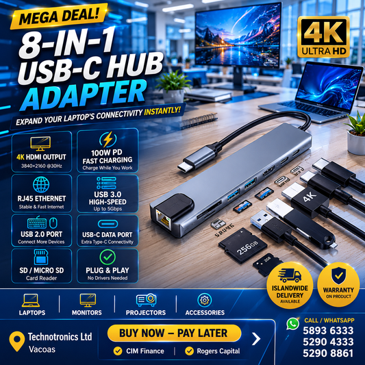 USB C Hub 8 in 1 Multifunction Adapter for MacBook & Windows