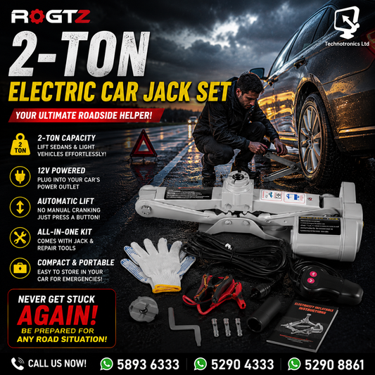 2-Ton Electric Car Jack Set -Vehicle
