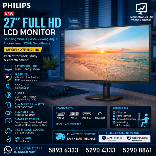 Philips Monitor 27 inch Full HD LCD monitor 27E1N2100