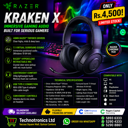 Razer Kraken X Headset