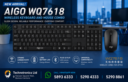 AIGO WQ7618 Wireless Keyboard and M0use Combo