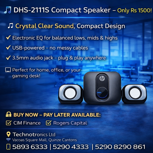 HP 2.1 Black Computer Speakers DHS-2111S