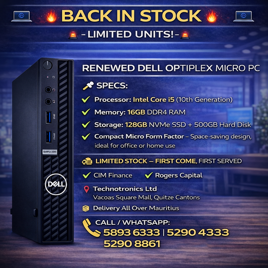 Renewed Dell OptiPlex Micro PC – Core i5 10th Gen