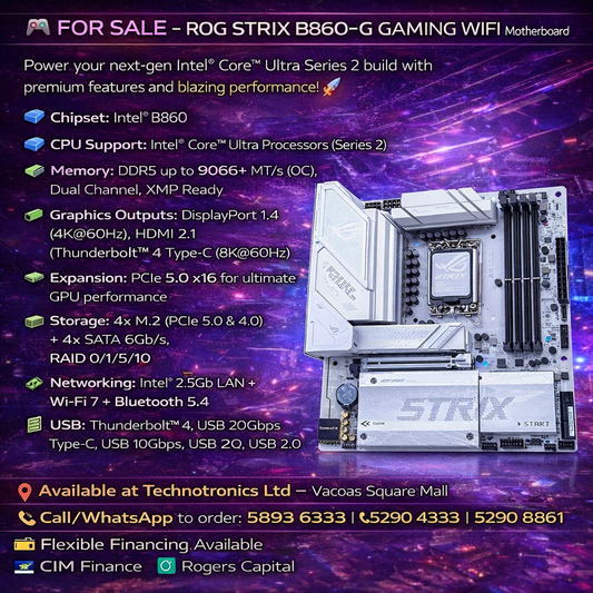 INTEL Motherboard ROG STRIX B860-G GAMING WIFI