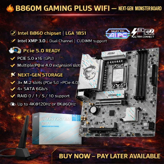 MSI B860M GAMING PLUS WIFI INTEL Motherboard