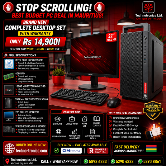 NEW COMPLETE DESKTOP SET Core i3 WITH WARRANTY