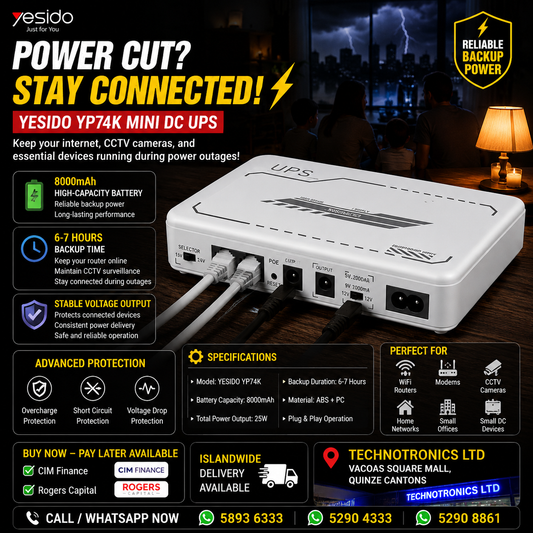 YESIDO YP74K Mini DC UPS